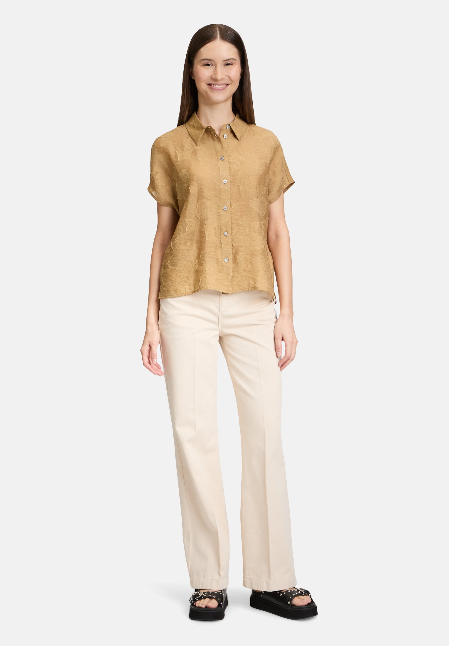 Cartoon | Oversize-Bluse mit überschnittenen Ärmeln  | 7154 Antique Bronze