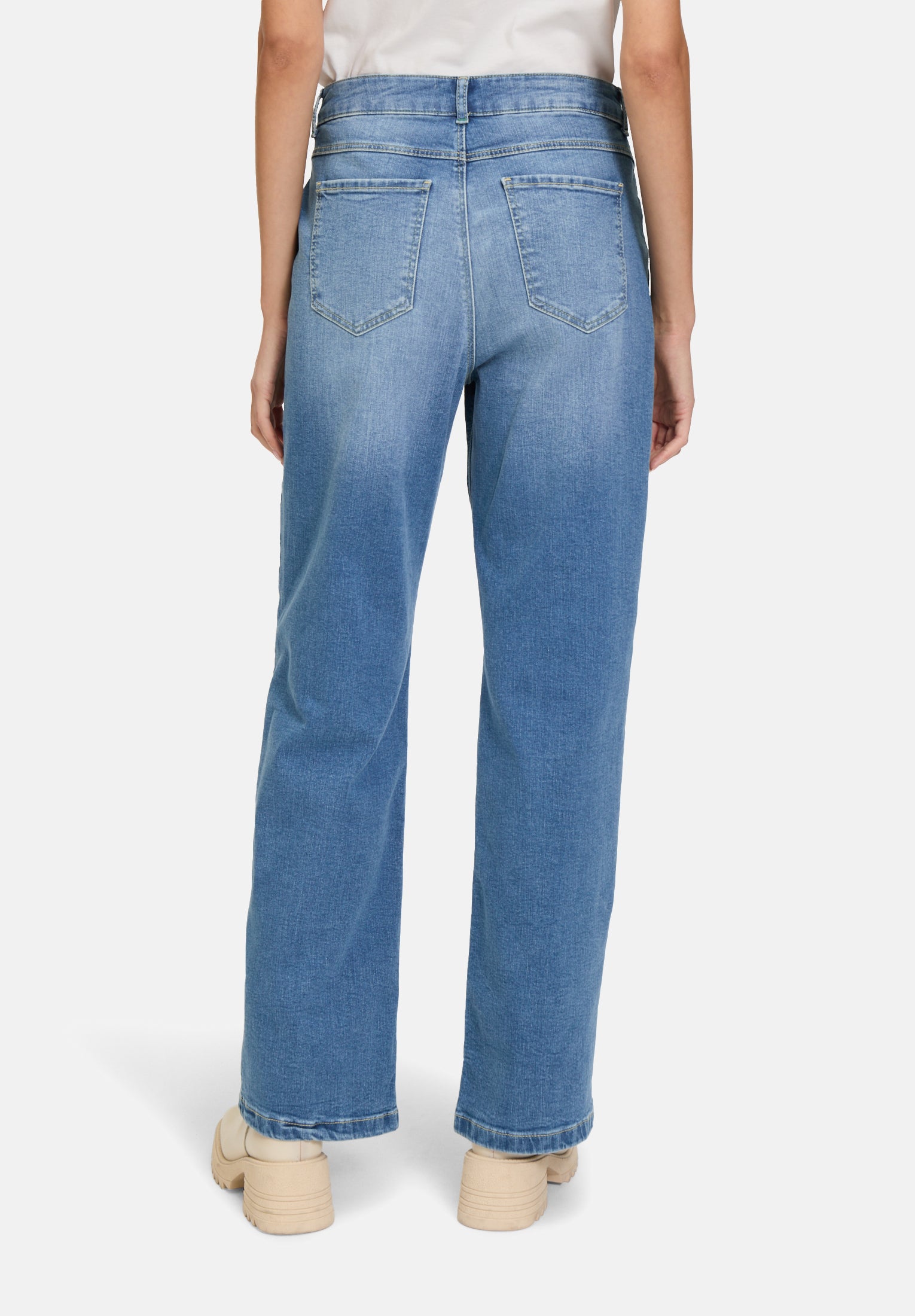 Cartoon | Stretch jeans with side pockets | 8619 Middle Blue Denim