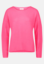 Load image into Gallery viewer, Cartoon | Crew-neck knitted sweater | 4179 Neon Pink
