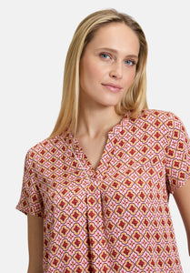 Cartoon | Blusenshirt mit Rüschen | 1845 Cream/Rosé