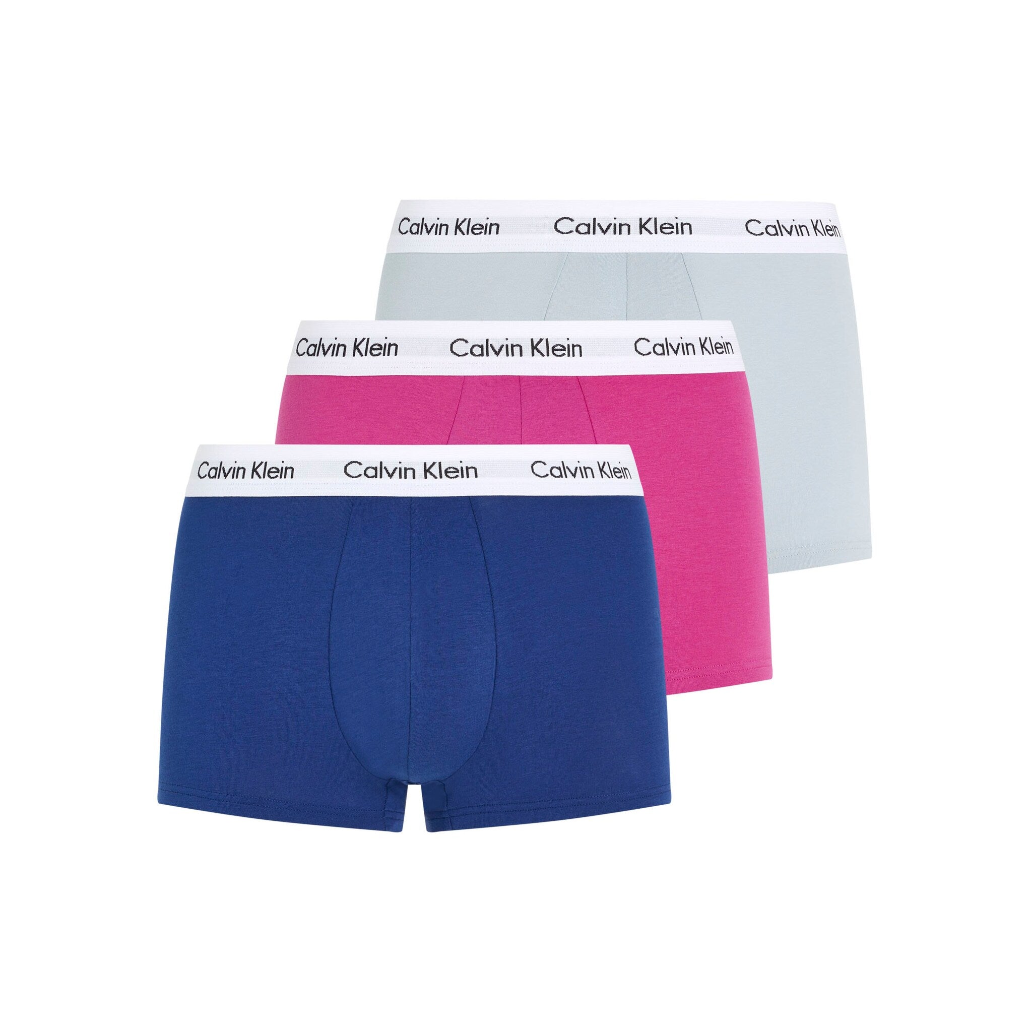 Calvin Klein Underwear |  Trunk LOW RISE 3ER-PACK | CAU grey/pink/darkblue