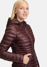 Lade das Bild in den Galerie-Viewer, Cartoon | Steppjacke mit Reißverschlusstaschen | 4633 Decadent Chocolate
