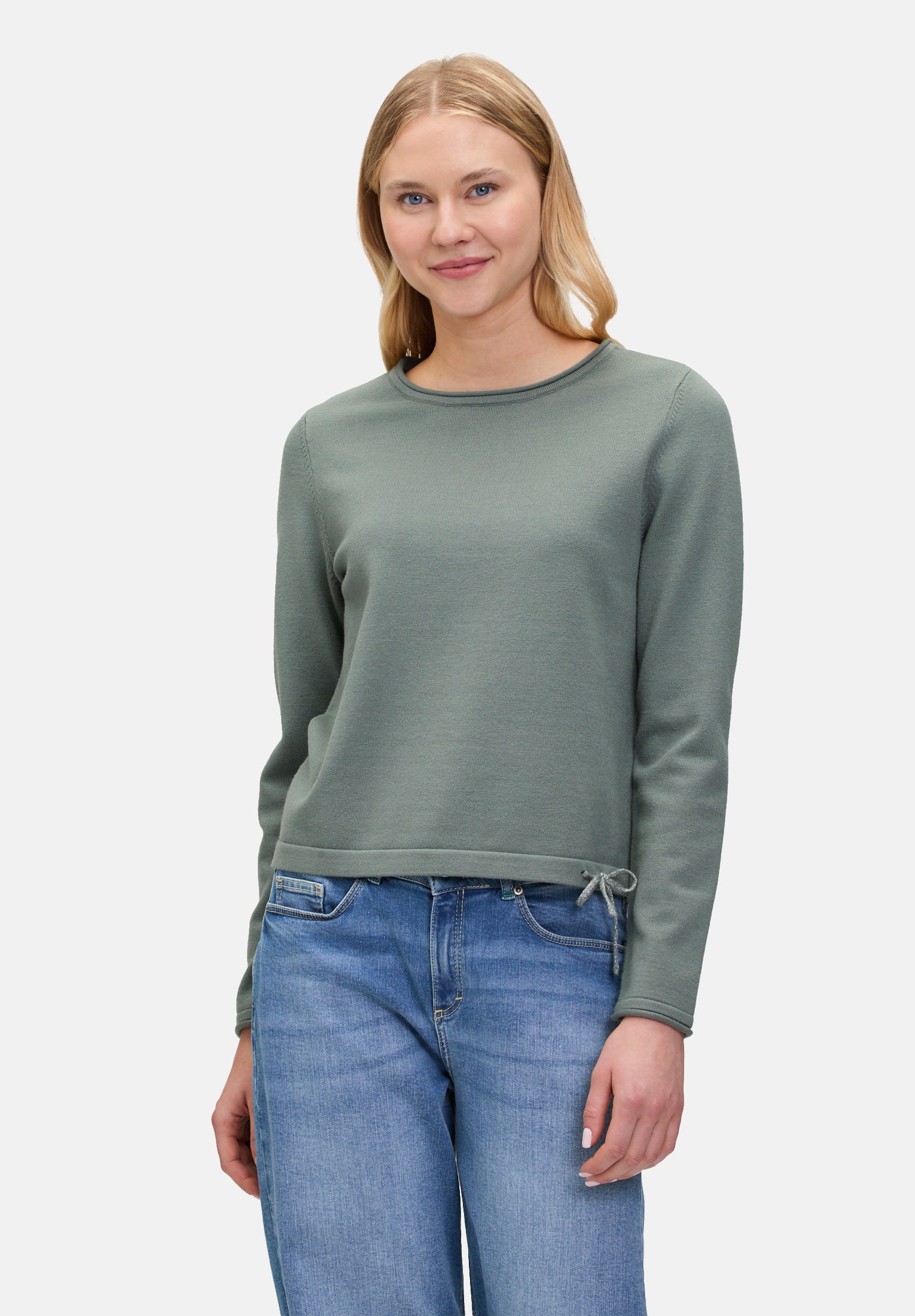Cartoon | Strickpullover mit Rundhalsausschnitt  | 9035 Agave Green