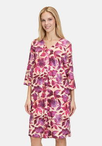 Cartoon | Sommerkleid mit Muster | 1838 Cream/Dark Pink