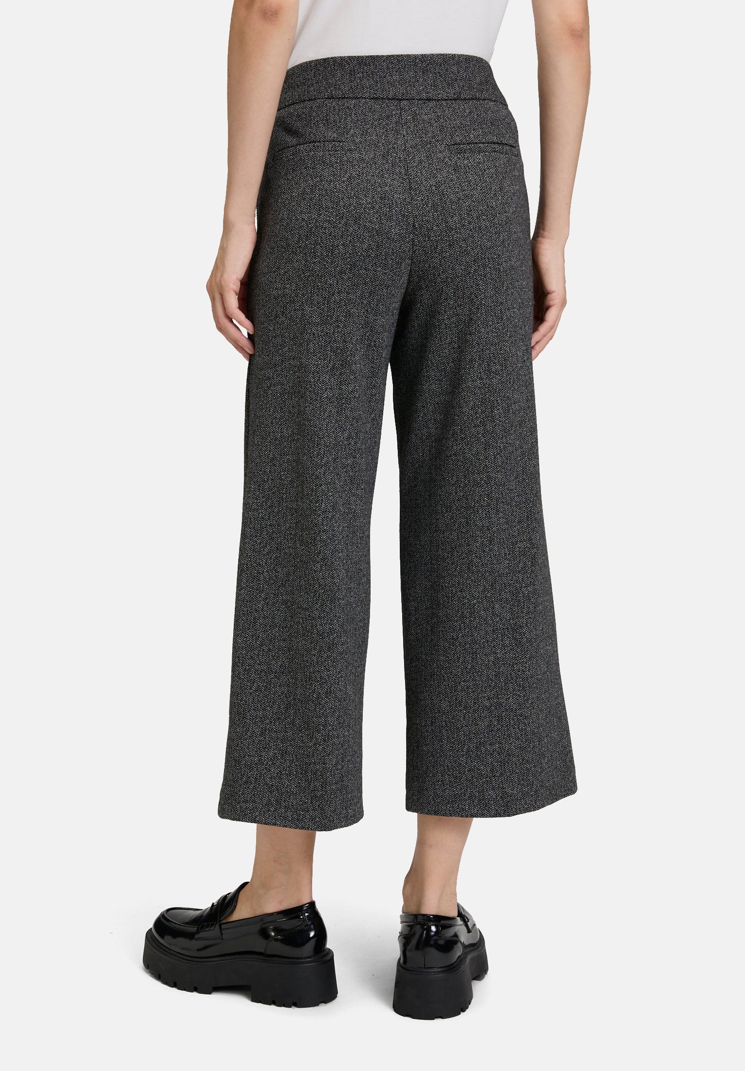 Cartoon | Culotte mit Bügelfalte | 9893 Black/Grey