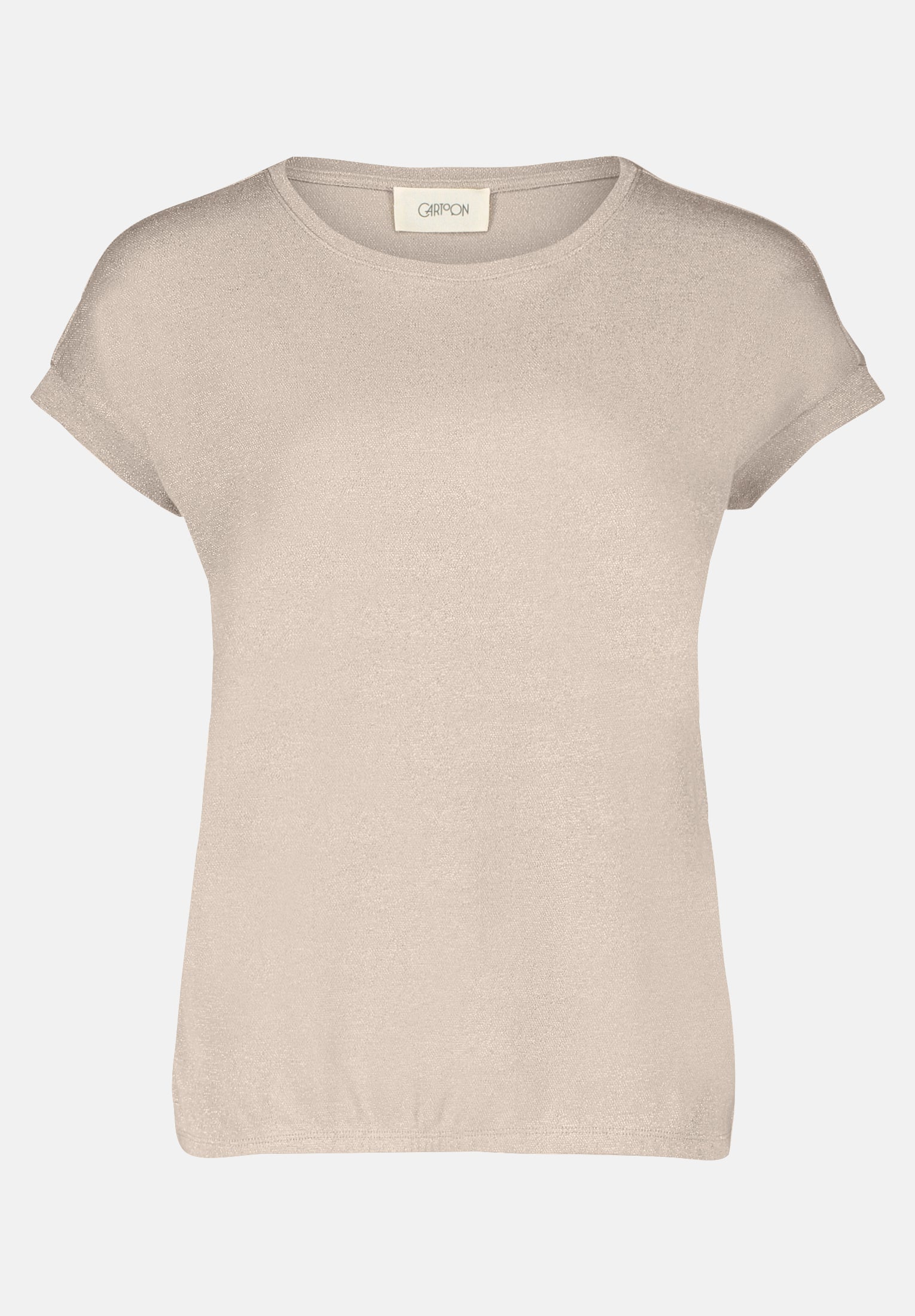 Cartoon | Casual-Shirt mit Rundhalsausschnitt | 1896 Nature/Silver