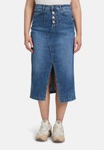 Lade das Bild in den Galerie-Viewer, Cartoon | Jeansrock mit Waschung  | 8620 Dark Blue Denim
