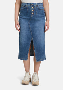 Cartoon | Jeansrock mit Waschung  | 8620 Dark Blue Denim