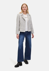 Cartoon |  Tweedblazer mit aufgesetzten Taschen | 1874 Cream/Camel