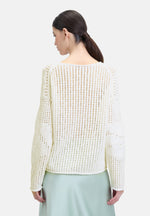 Lade das Bild in den Galerie-Viewer, Cartoon | Strickpullover mit Rundhalsausschnitt | 1014 Offwhite
