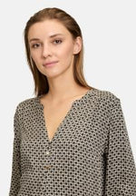 Lade das Bild in den Galerie-Viewer, Cartoon | Casual-Bluse mit Knöpfen | 7893 Camel/Black
