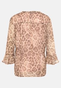 Cartoon | Casual-Bluse mit Leoprint | 7871 Brown/Beige