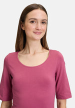 Lade das Bild in den Galerie-Viewer, Cartoon | Basic Shirt mit Rundhalsausschnitt | 4506 Dry Rose
