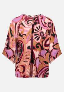 Cartoon | Casual-Bluse mit Muster | 6842 Purple/Rose