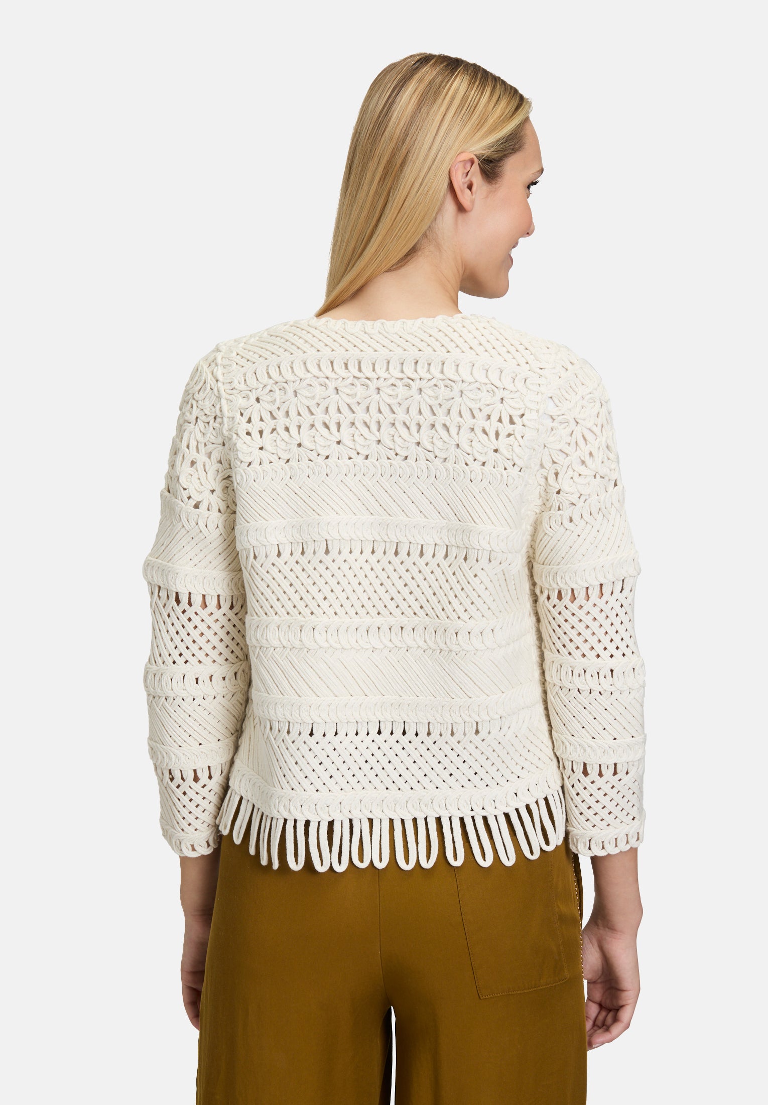 Cartoon | Casual-Strickjacke mit Rundhalsausschnitt  | 9074 Pumice Stone