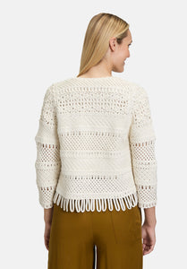 Cartoon | Casual-Strickjacke mit Rundhalsausschnitt  | 9074 Pumice Stone