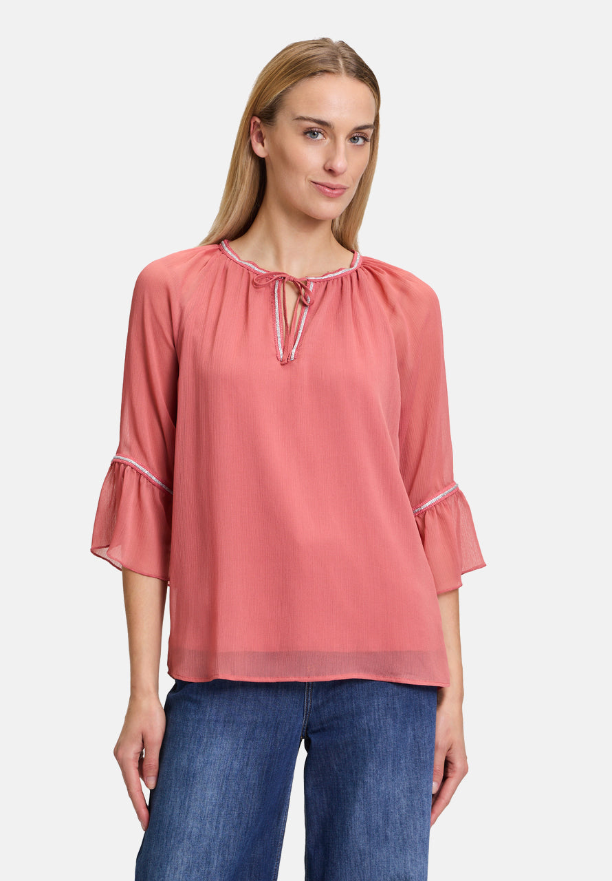 Cartoon | Casual-Bluse mit Flügelärmeln | 4414 Dusty Cedar