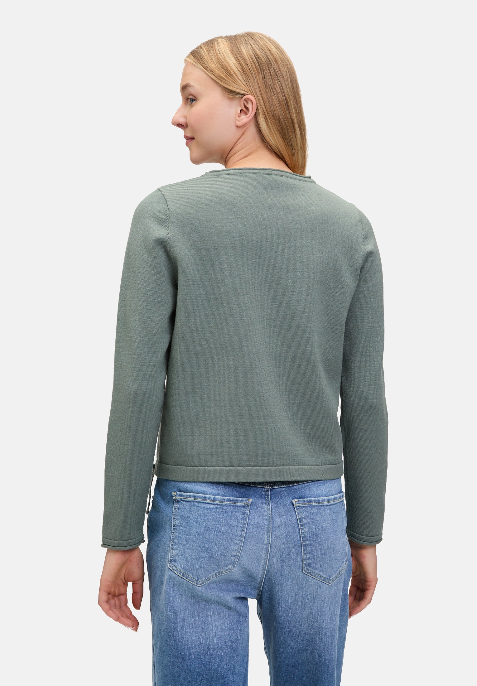 Cartoon | Strickpullover mit Rundhalsausschnitt  | 9035 Agave Green