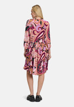 Lade das Bild in den Galerie-Viewer, Cartoon | Blusenkleid mit Taschen | 6842 Purple/Rosé
