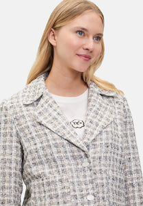 Cartoon |  Tweedblazer mit aufgesetzten Taschen | 1874 Cream/Camel