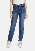 Load image into Gallery viewer, Cartoon | Regular fit jeans with rhinestones | 8620 Dark Blue Denim
