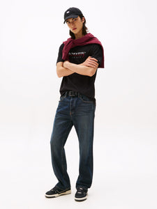 Tommy Jeans | Rundhals-T-Shirt aus Jersey mit Logo | BDS black