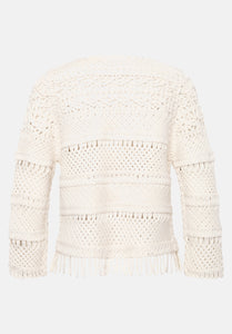 Cartoon | Casual-Strickjacke mit Rundhalsausschnitt  | 9074 Pumice Stone