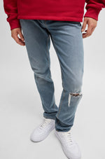 Lade das Bild in den Galerie-Viewer, Hugo Blue | Slim-fit jeans mit comfort-stretch denim  | 440 Turquoise
