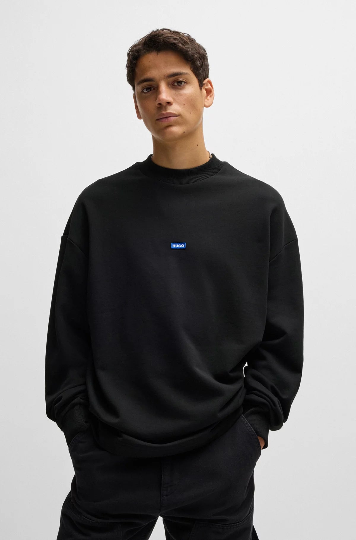 Blue and black sweatshirt sales