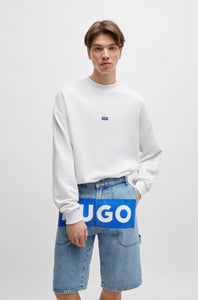 Hugo Blue | Crew neck sweatshirt Nedro | 100 White