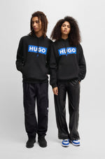 Load image into Gallery viewer, Hugo Blue | Hoodie Nalves | 001 Black
