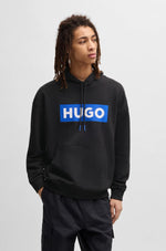 Load image into Gallery viewer, Hugo Blue | Hoodie Nalves | 001 Black
