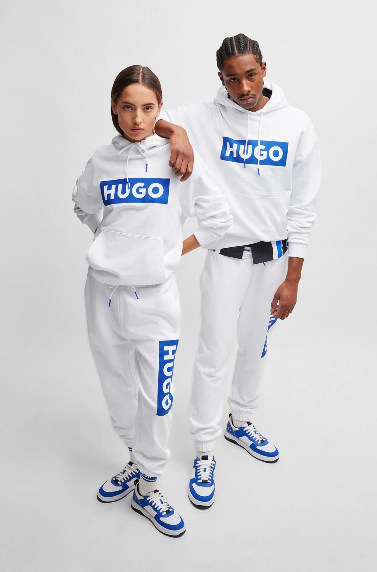 Hugo Blue | Hoodie Nalves | 100 White