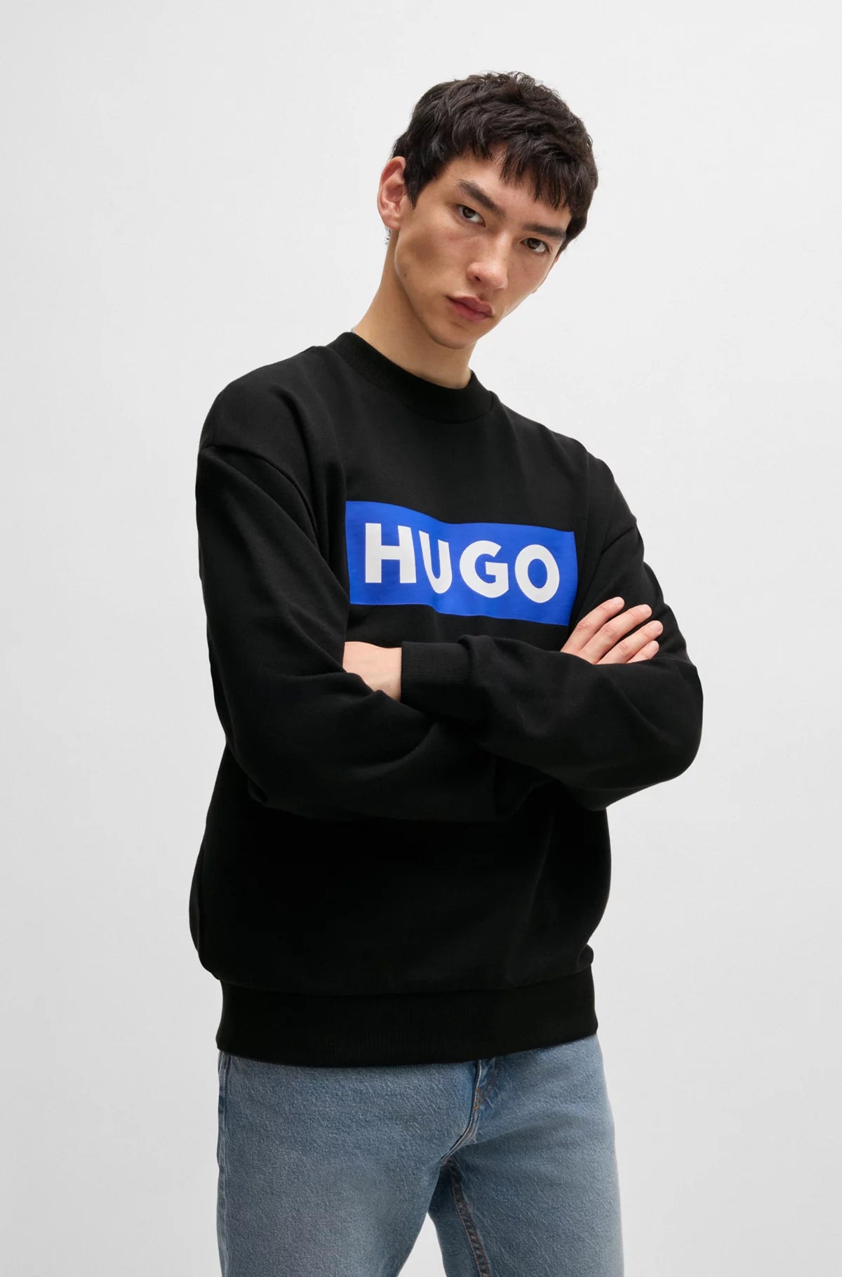 Hugo Blue | Sweatshirt Rundhals Niero | 001 black