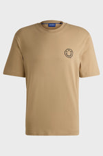 Lade das Bild in den Galerie-Viewer, Hugo Blue | T-Shirt Nugoyork mit Smiley-Face-Logo | 269 beige
