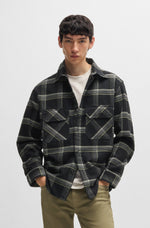 Lade das Bild in den Galerie-Viewer, Hugo Blue | Oversized-fit Overshirt | 001 black
