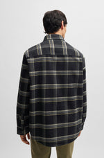 Lade das Bild in den Galerie-Viewer, Hugo Blue | Oversized-fit Overshirt | 001 black
