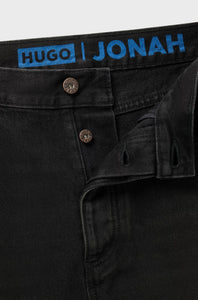 Hugo Blue | Regular-fit jeans in cotton denim | 025 dark grey