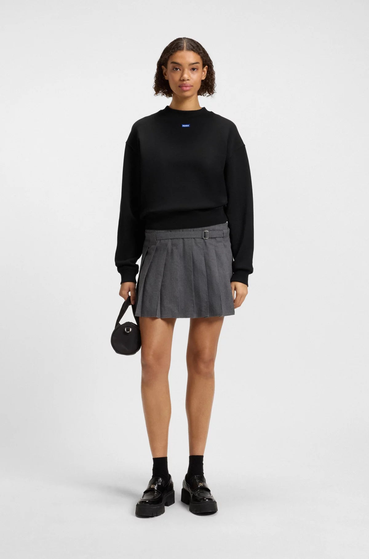 Hugo Blue | Sweatshirt Rundhals Delessa | 001 black