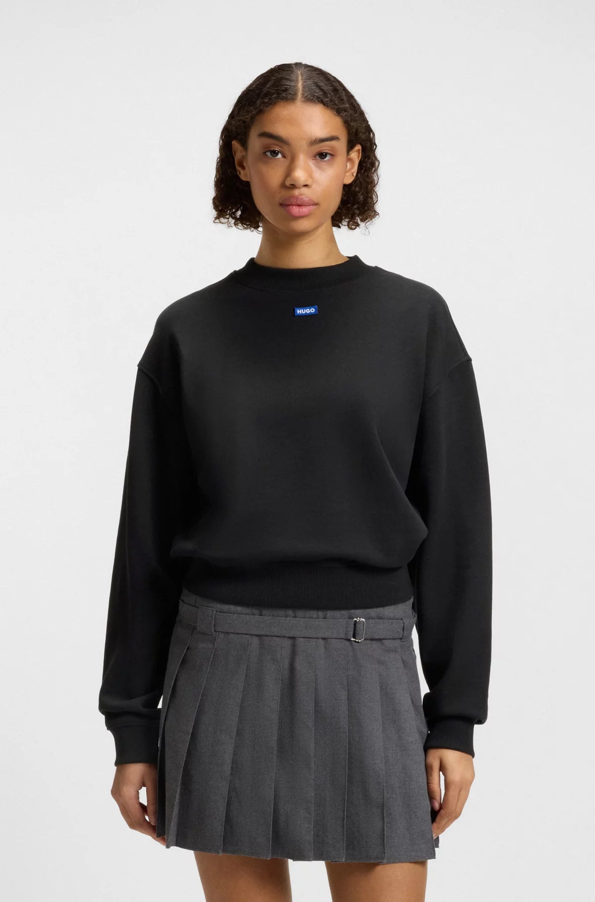 Hugo Blue | Sweatshirt Rundhals Delessa | 001 black