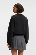 Lade das Bild in den Galerie-Viewer, Hugo Blue | Sweatshirt Rundhals Delessa | 001 black

