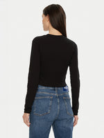 Lade das Bild in den Galerie-Viewer, Hugo Blue | Slim Fit Longsleeve Della O-neck | 001 Black
