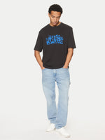 Load image into Gallery viewer, Hugo Blue | T-Shirt Nafralol mit Hugo Print  | 001 Black
