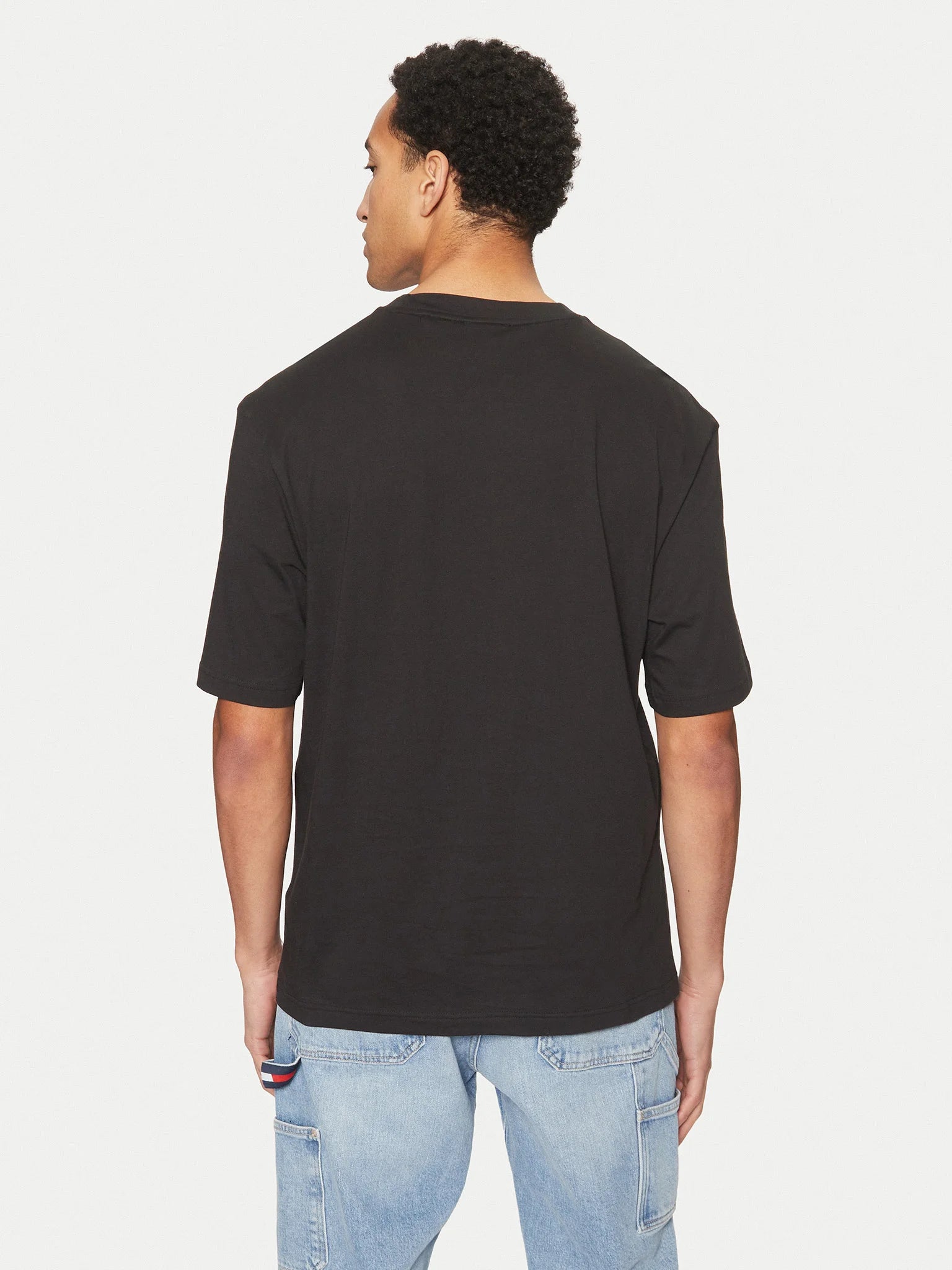 Hugo Blue | T-Shirt Nafralol mit Hugo Print  | 001 Black