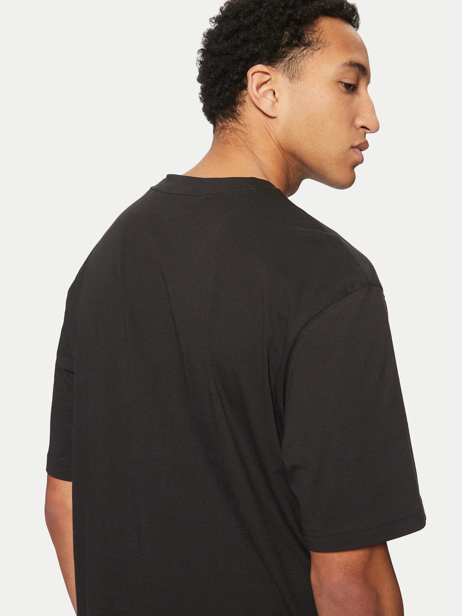 Hugo Blue | T-Shirt Nafralol mit Hugo Print  | 001 Black