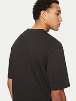 Load image into Gallery viewer, Hugo Blue | T-Shirt Nafralol mit Hugo Print  | 001 Black
