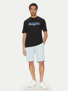 Hugo Blue | T-Shirt Nugibol mit Hugo Print  | 001 Black