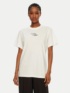 Hugo Blue | Relaxed-Fit T-Shirt aus Baumwoll-Jersey mit saisonalem Print | 100 white