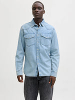 Load image into Gallery viewer, Jack and Jones | WESTERN SHIRT- Hemd 1/1 | LIGHTBLUE hellblau

