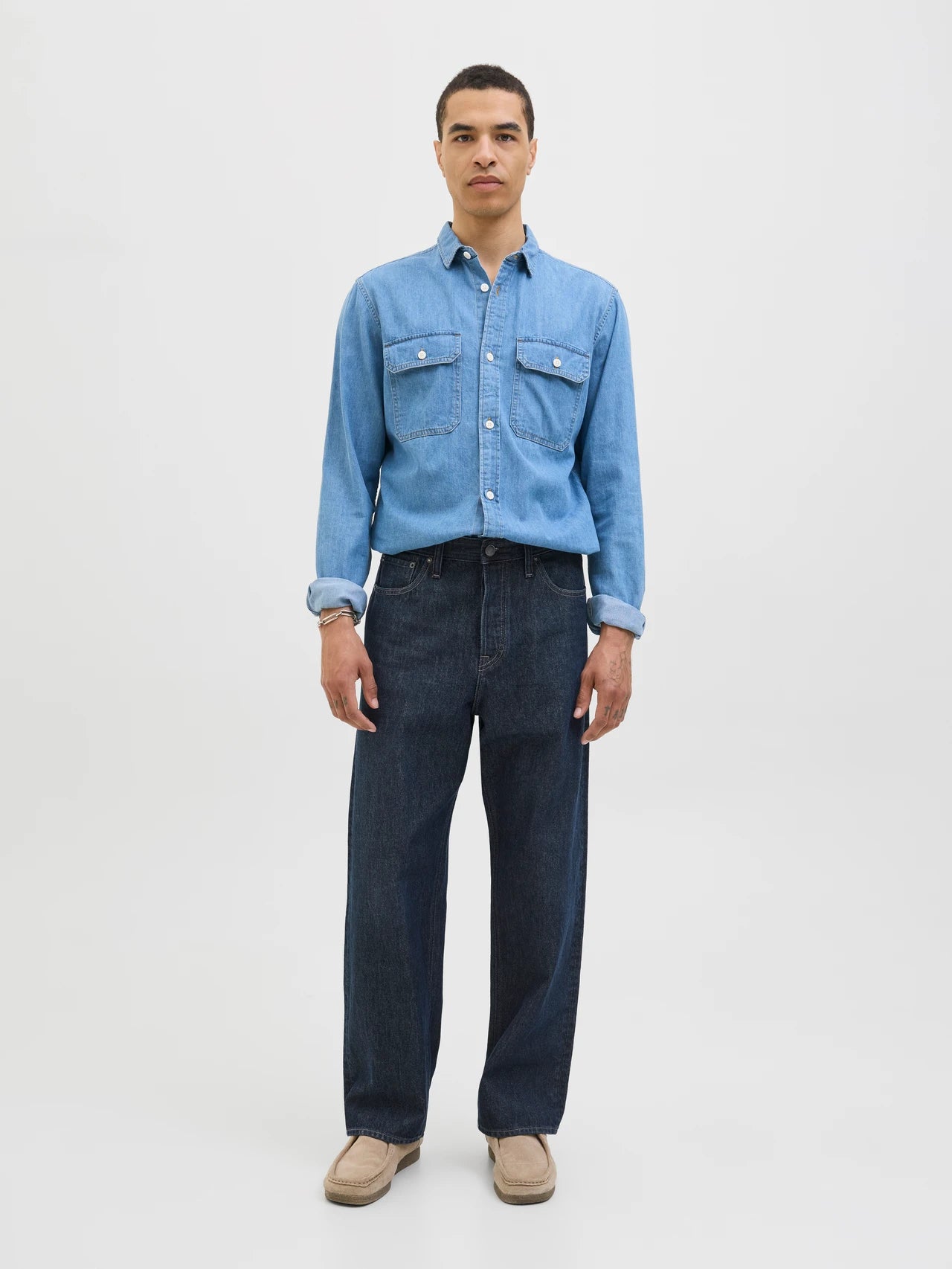 Jack & Jones | ALEX ORIGINAL - Baggy Fit Jeans | Blue denim